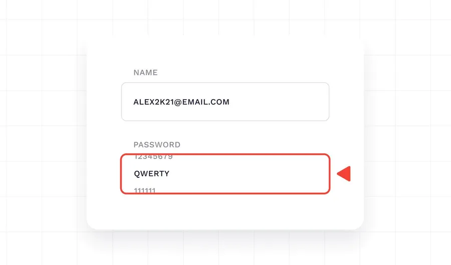 login interface