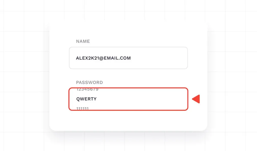 login interface