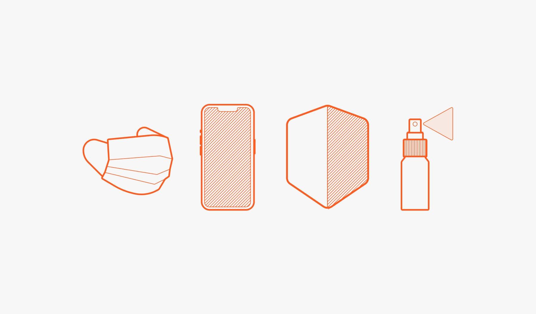 Coronavirus items and a shield for anti-fraud
