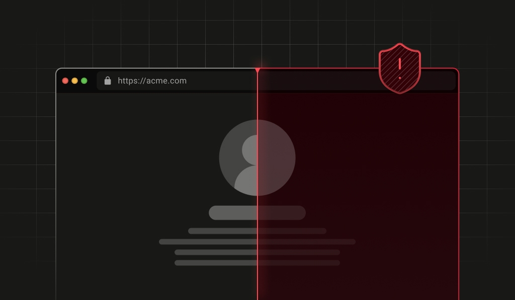 Catching fraud that was designed to blend into real traffic A graphic of a browser with an alert