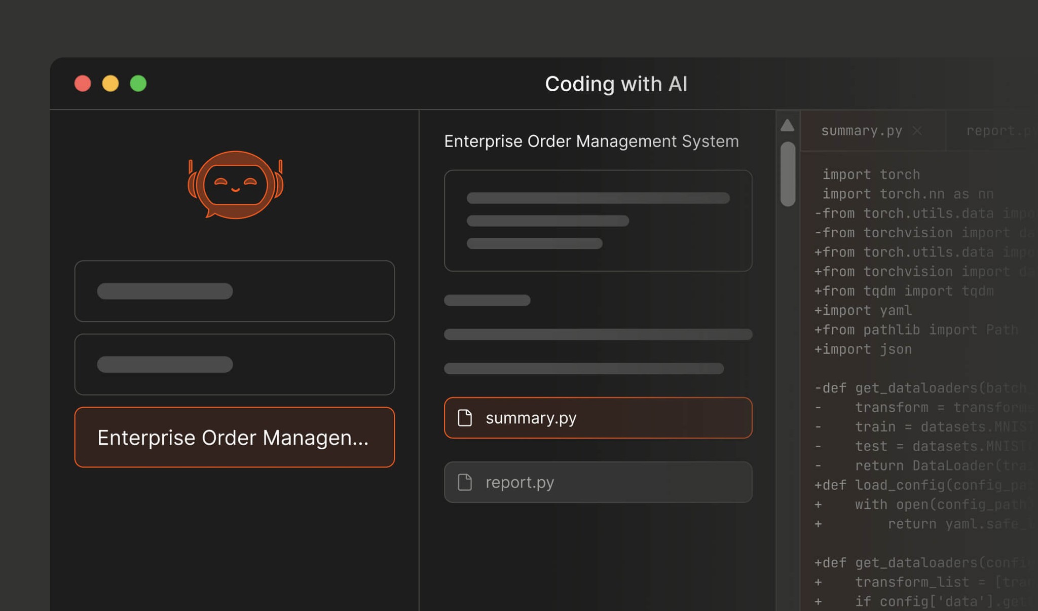 vibe coding platform interface 