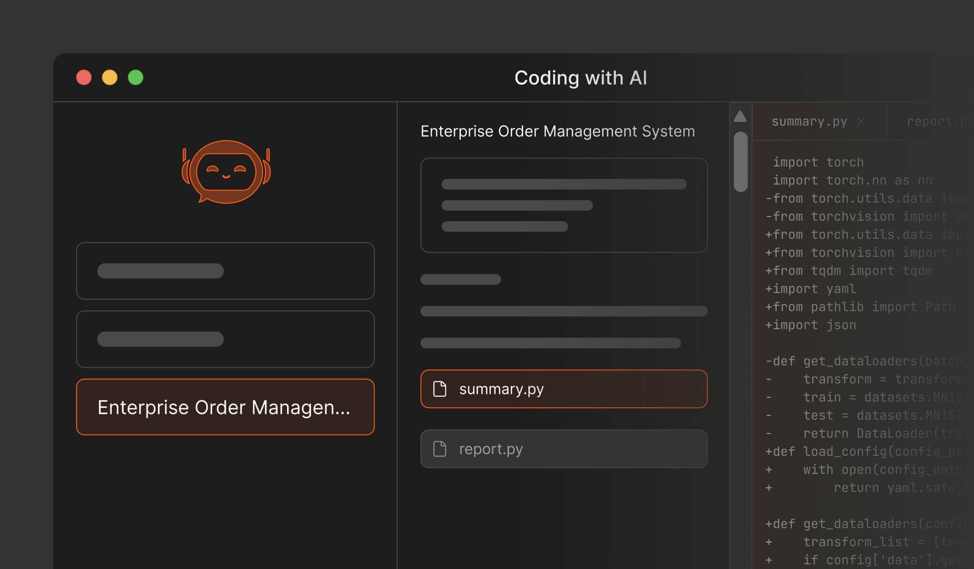 vibe coding platform interface 