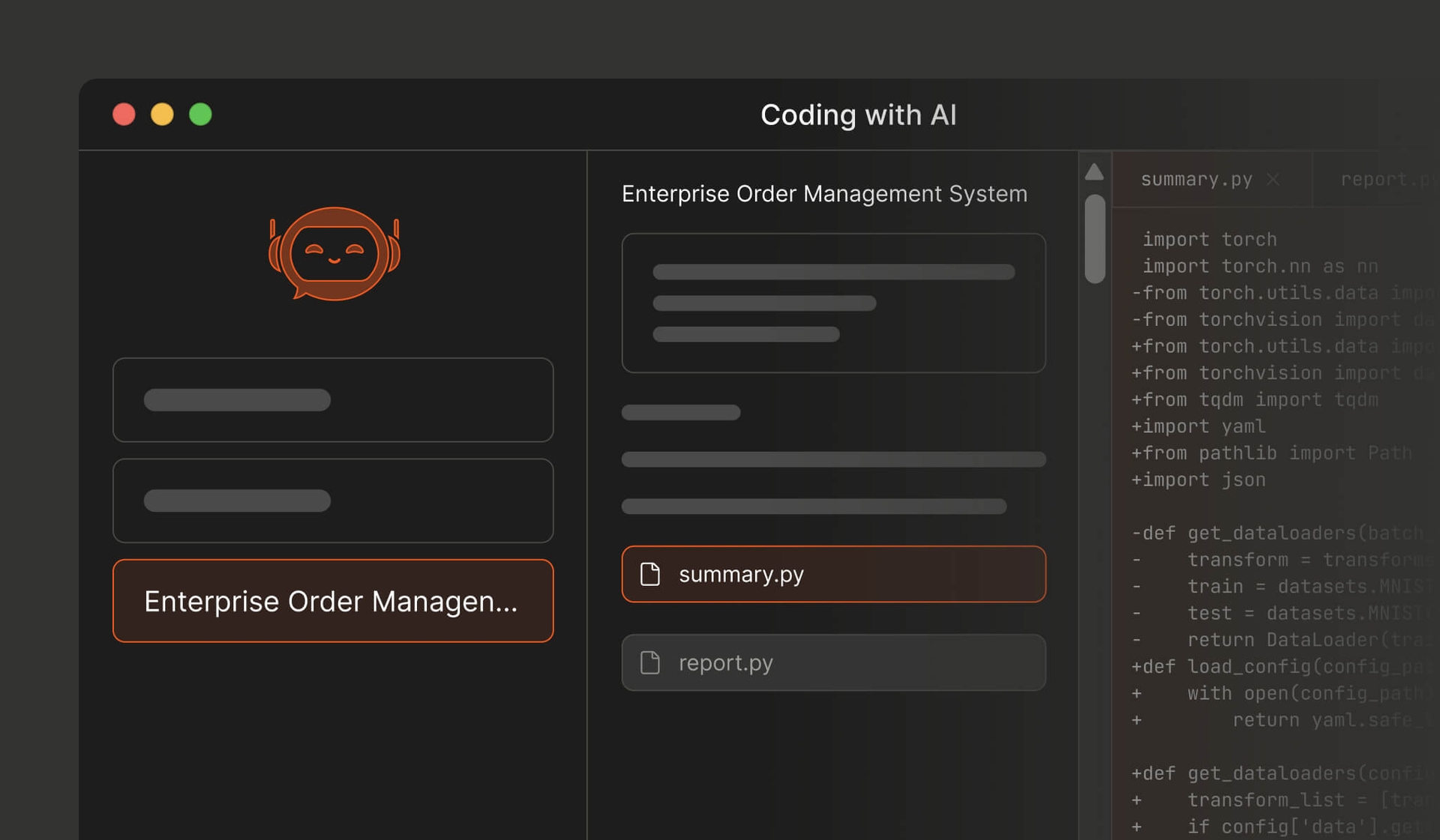 vibe coding platform interface 