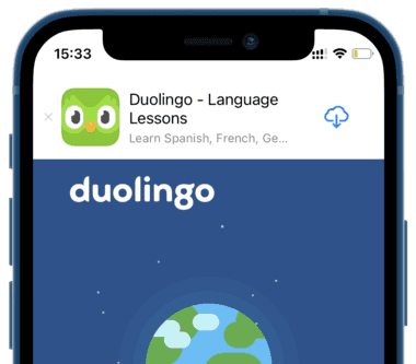 Duolingo Apple App Store Screenshot