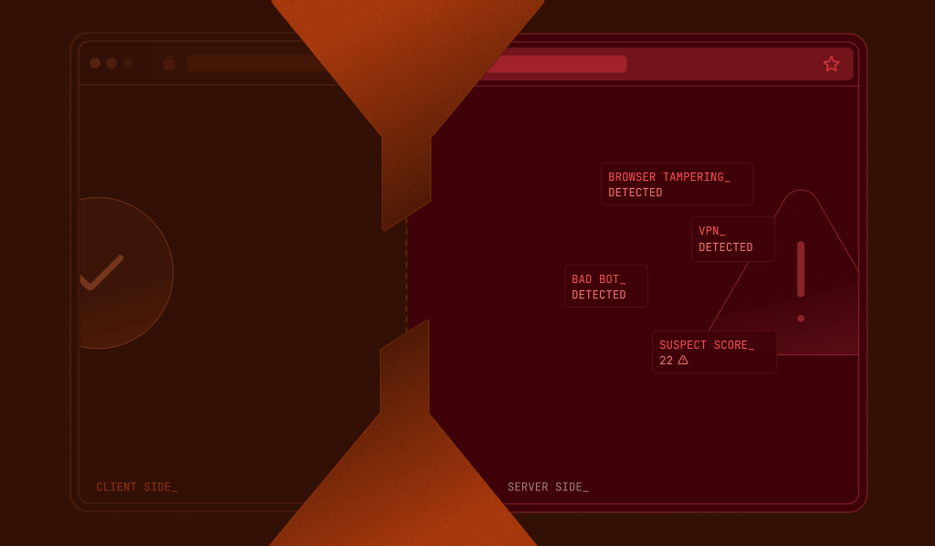 Image for client side vs. server side fingerprinting