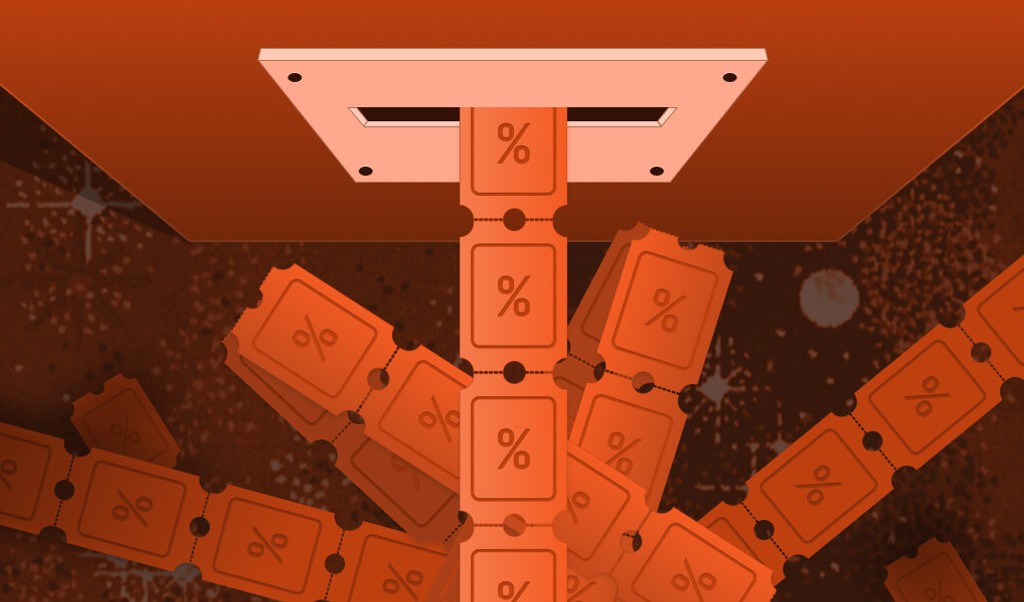 machine with multiple tickets coming out