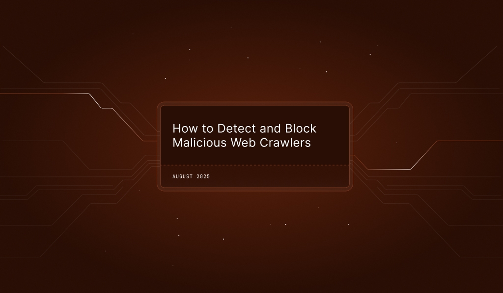 Text: how to detect and block malicious web crawlers
