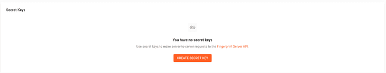 Creating a new secret key