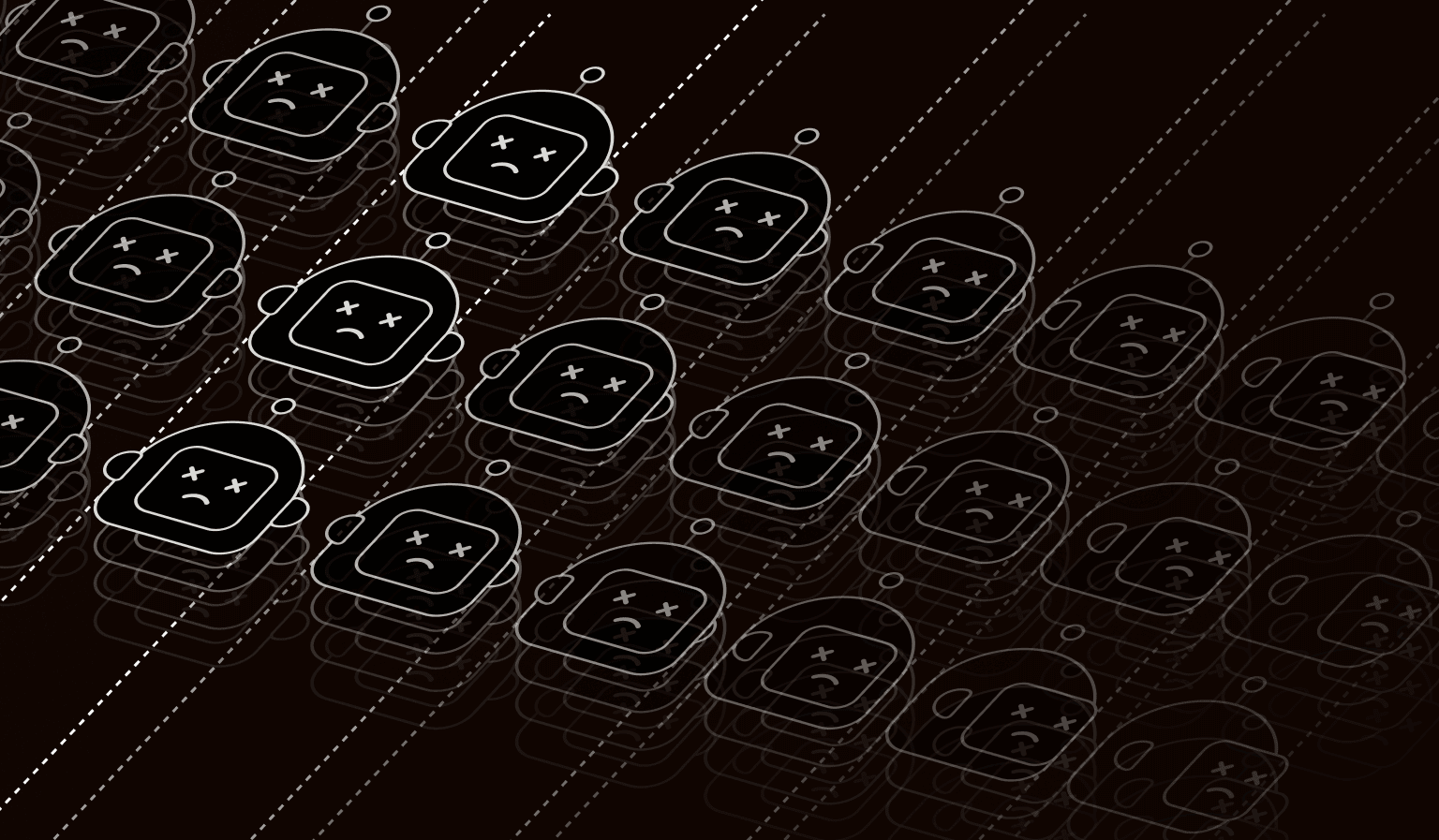Image showing bots in a dark background