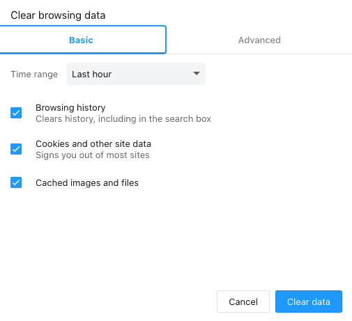 Opera browser history Basic