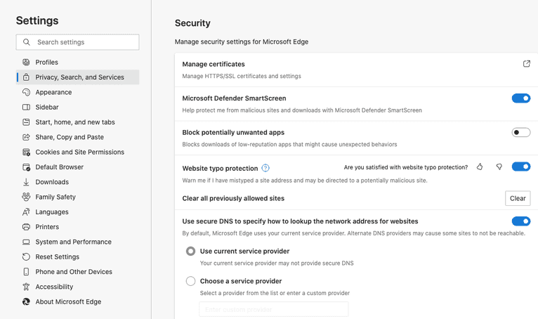 Microsoft Edge Defender SmartScreen