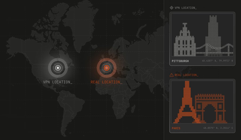 two locations pinpointed on a map