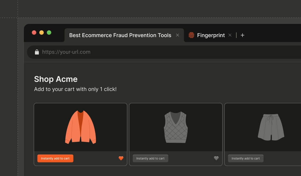 clothing ecommerce store category page