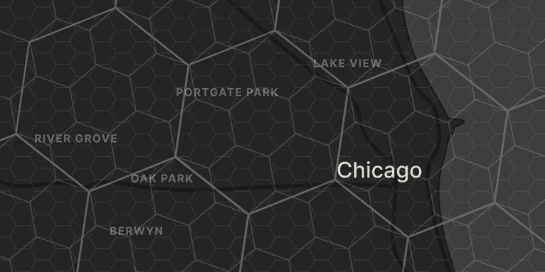 proximity detection hexagon