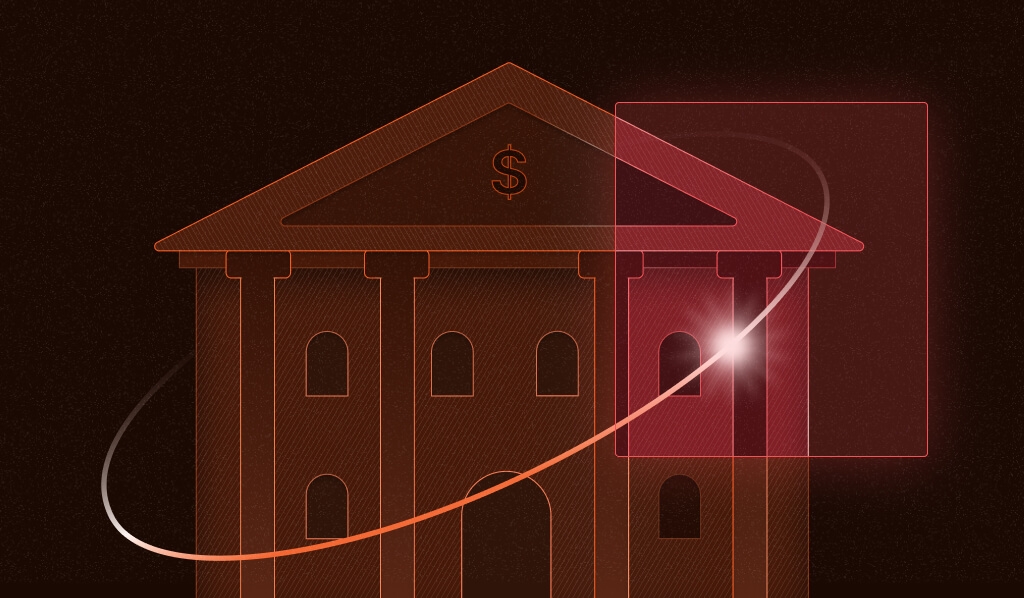 facade of bank building