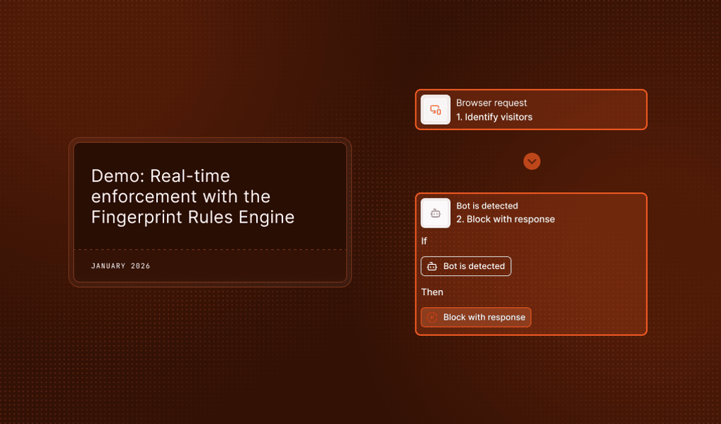 Demo: Real-time enforcement with the Fingerprint Rules Engine